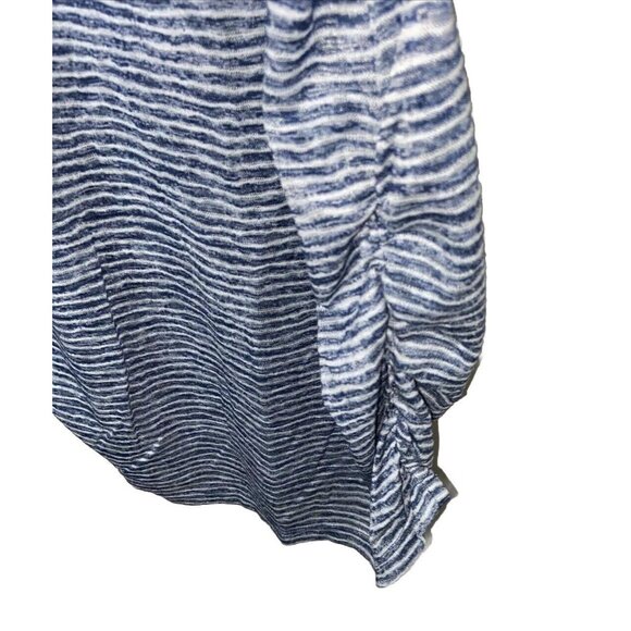 Lane Bryant  Womens Tunic Top Sz 18/20 Ruched Batwing Sleeve NWT Stripes - Picture 7 of 10